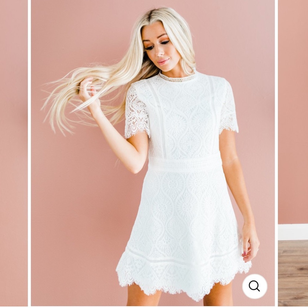 White lace dress NWOT